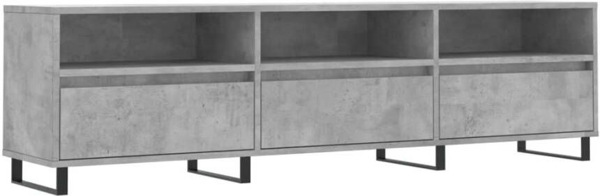 VidaXL -Tv-meubel-150x30x44 5-cm-bewerkt-hout-betongrijs - Foto 7