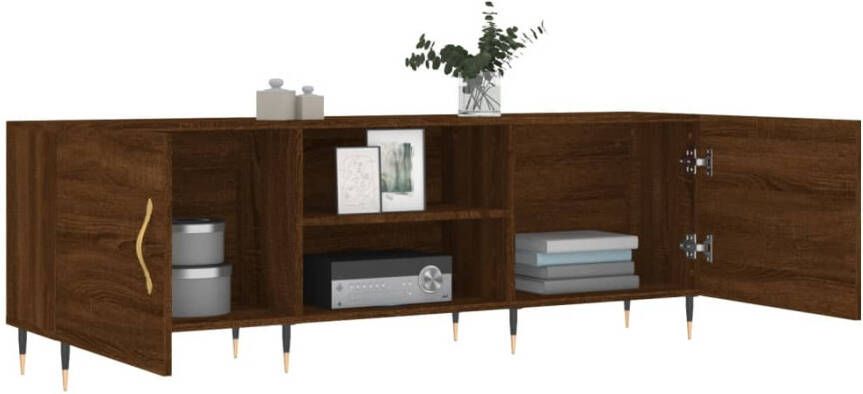 Prolenta Premium INFIORI Tv-meubel 150x30x50 cm bewerkt hout bruineikenkleurig - Foto 8