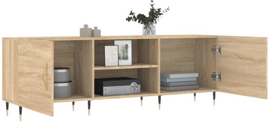 Prolenta Premium INFIORI Tv-meubel 150x30x50 cm bewerkt hout sonoma eikenkleurig - Foto 8