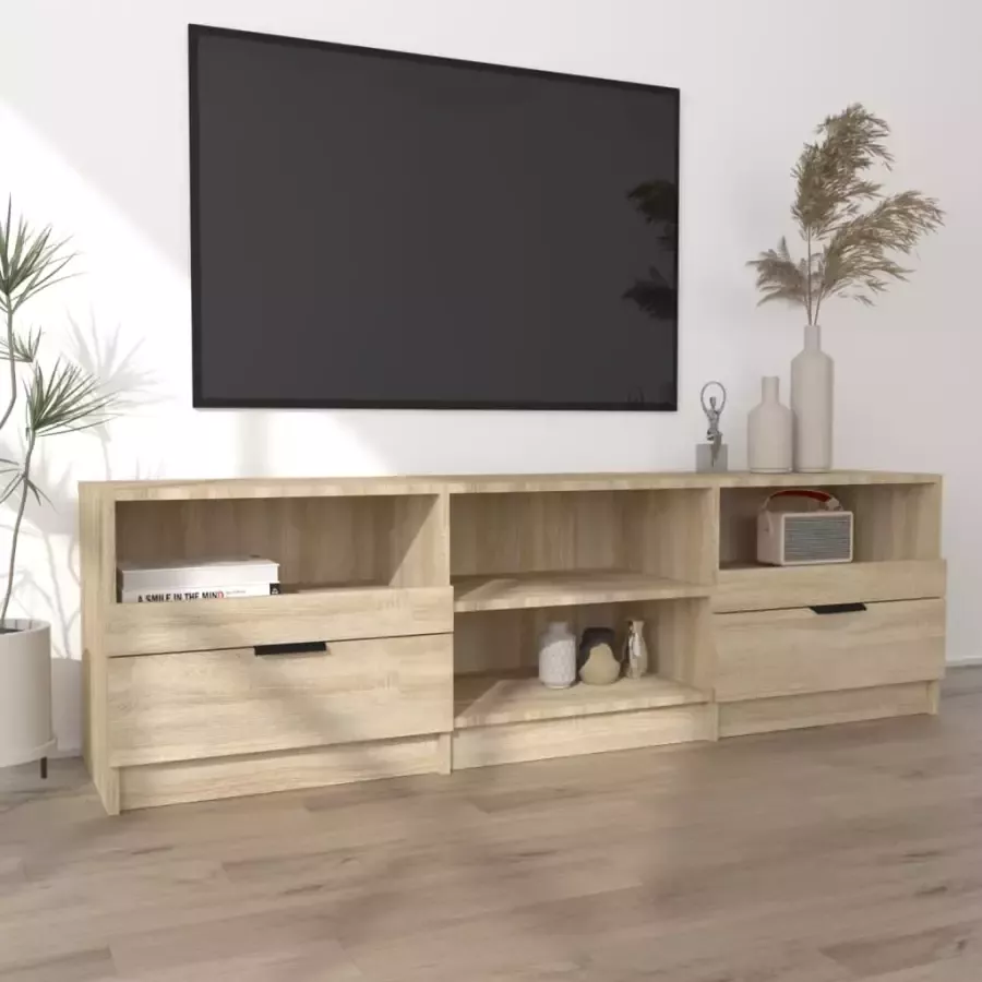 VidaXL -Tv-meubel-150x33 5x45-cm-bewerkt-hout-sonoma-eikenkleurig