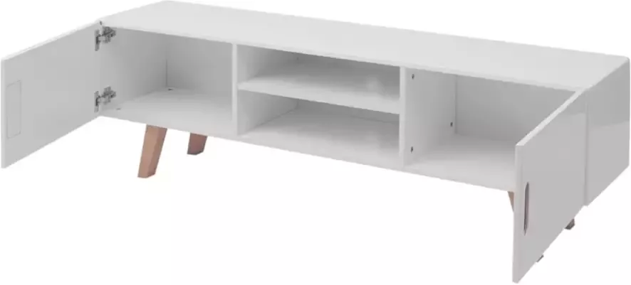 VidaXL -Tv-meubel-150x35x48 5-cm-MDF-hoogglans-wit - Foto 4