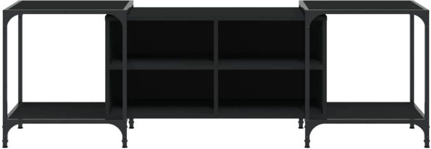 VidaXL -Tv-meubel-153x37x50-cm-bewerkt-hout-zwart - Foto 4