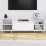 VidaXL -Tv-meubel-160x35x55-cm-bewerkt-hout-hoogglans-wit - Thumbnail 4