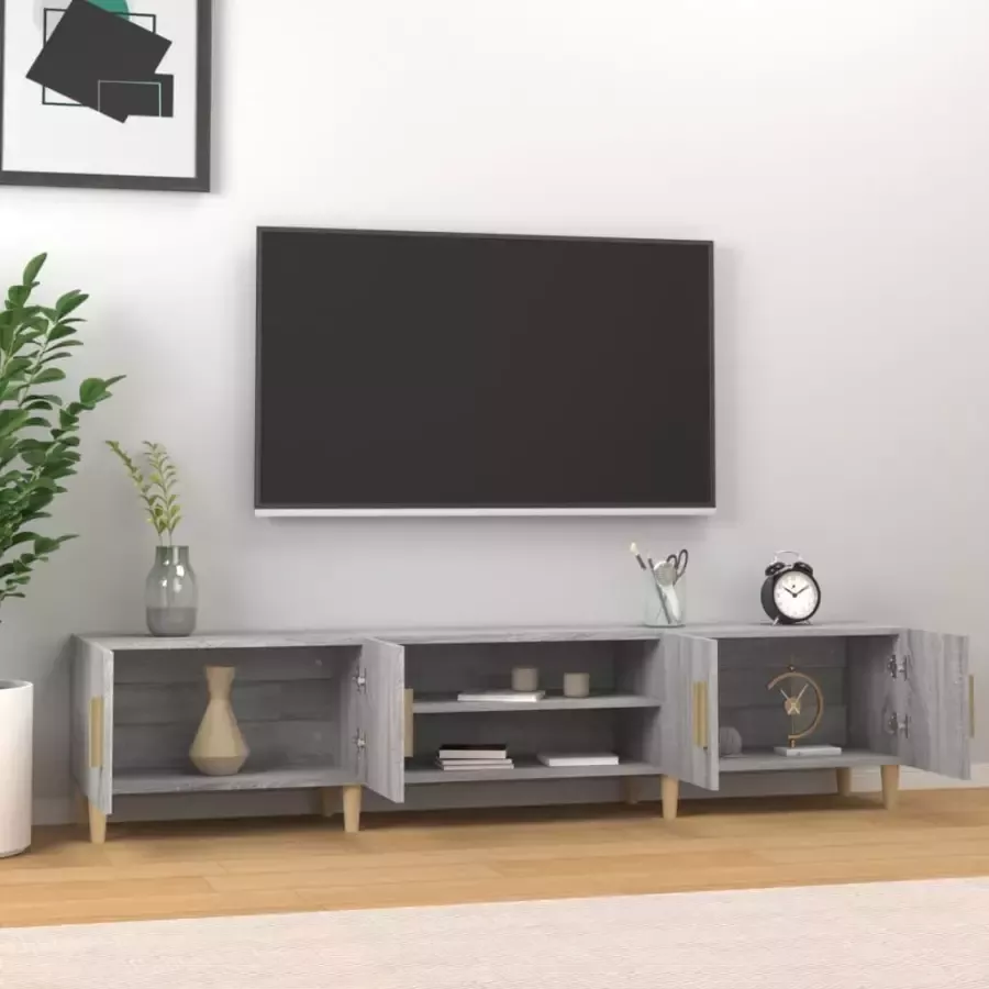 VidaXL -Tv-meubel-180x31 5x40-cm-bewerkt-hout-grijs-sonoma-eikenkleurig