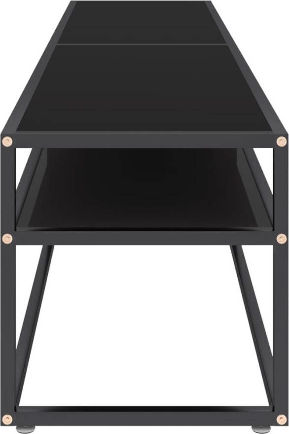 VidaXL -Tv-meubel-180x40x40 5-cm-gehard-glas-zwart - Foto 1