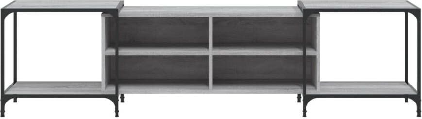 VidaXL -Tv-meubel-203x37x50-cm-bewerkt-hout-grijs-sonoma-eikenkleurig - Foto 4