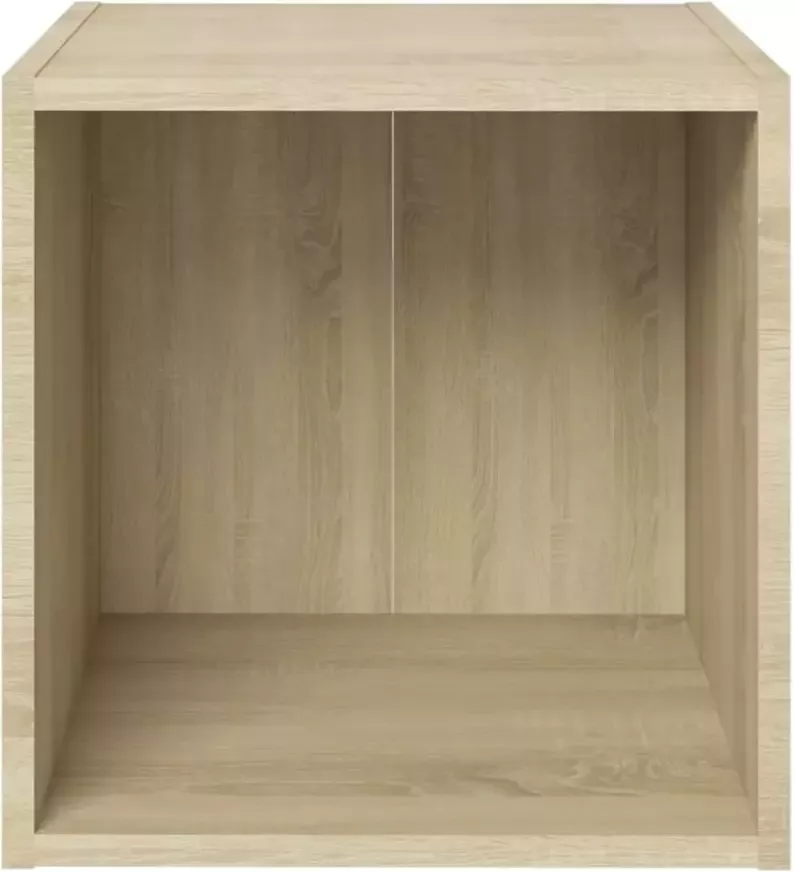 VidaXL -Tv-meubel-37x35x37-cm-bewerkt-hout-sonoma-eikenkleurig - Foto 4