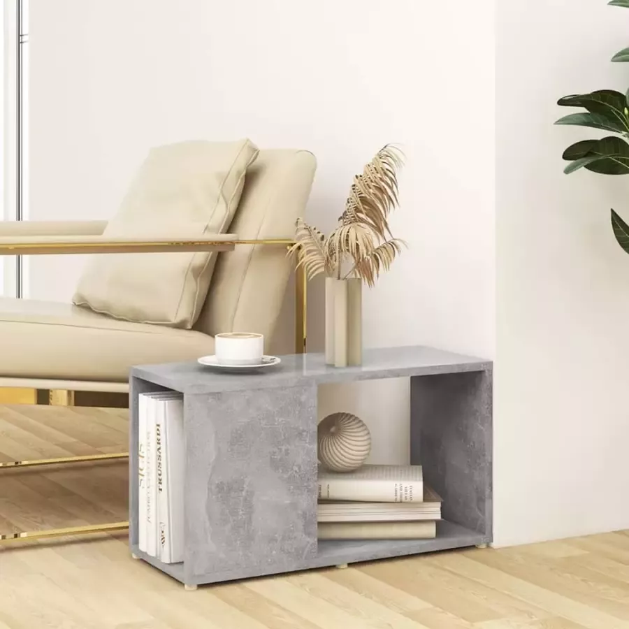 VidaXL -Tv-meubel-60x24x32-cm-bewerkt-hout-betongrijs - Foto 3