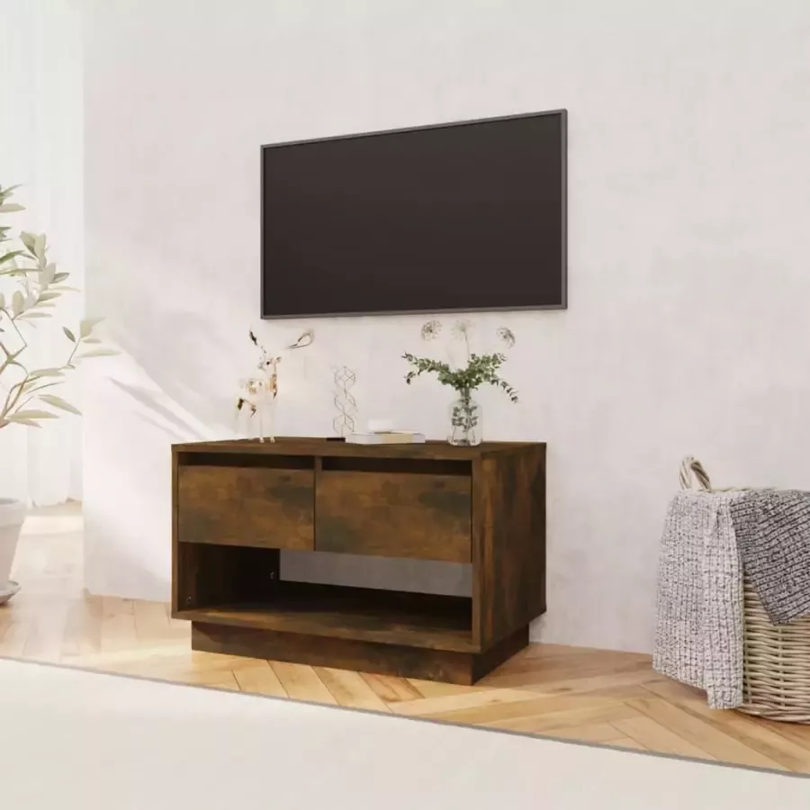 VidaXL -Tv-meubel-70x41x44-cm-bewerkt-hout-gerookt-eikenkleurig - Foto 3