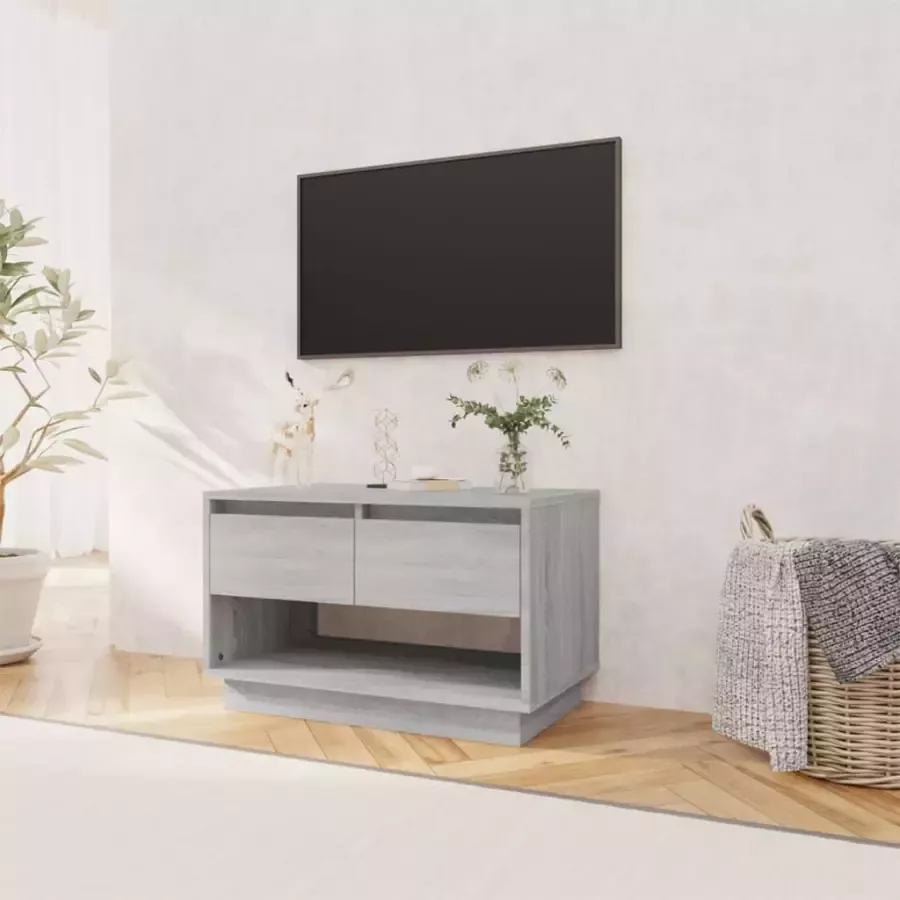 VidaXL -Tv-meubel-70x41x44-cm-bewerkt-hout-grijs-sonoma-eikenkleurig - Foto 3