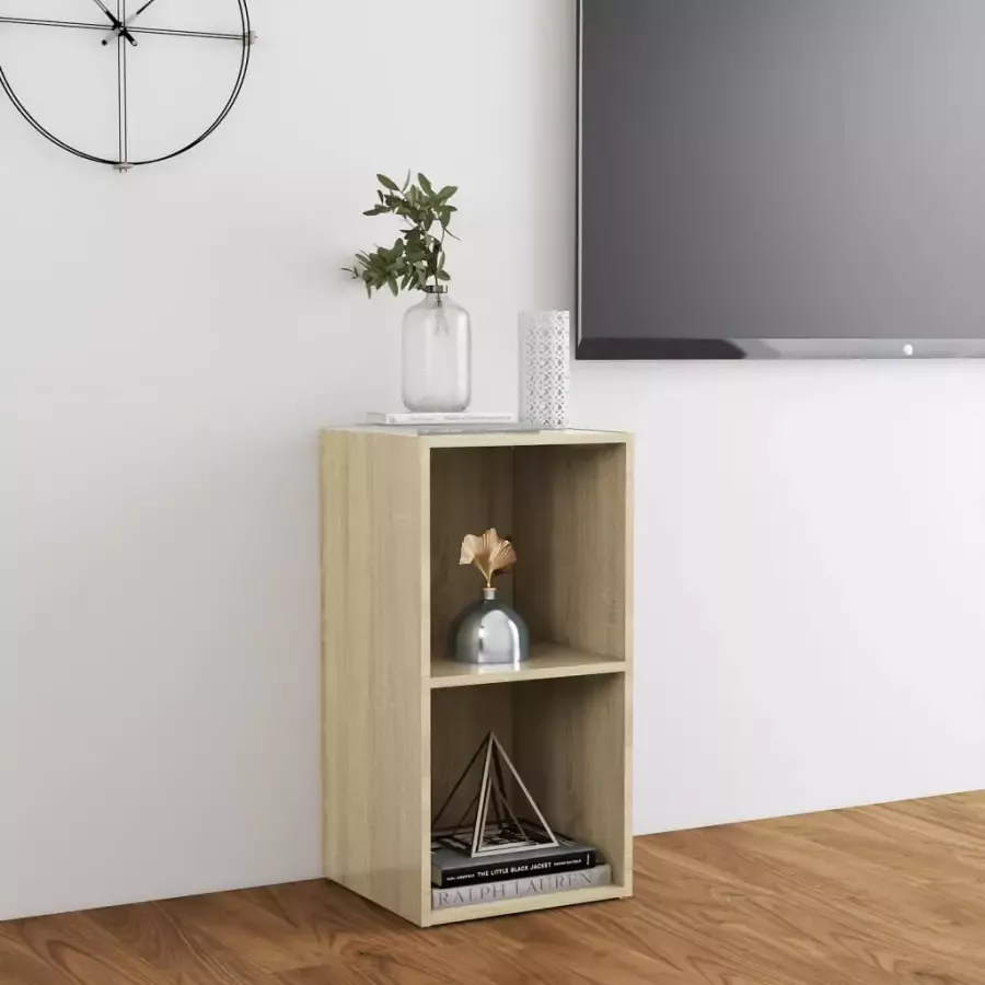 VidaXL -Tv-meubel-72x35x36 5-cm-bewerkt-hout-sonoma-eikenkleurig - Foto 2