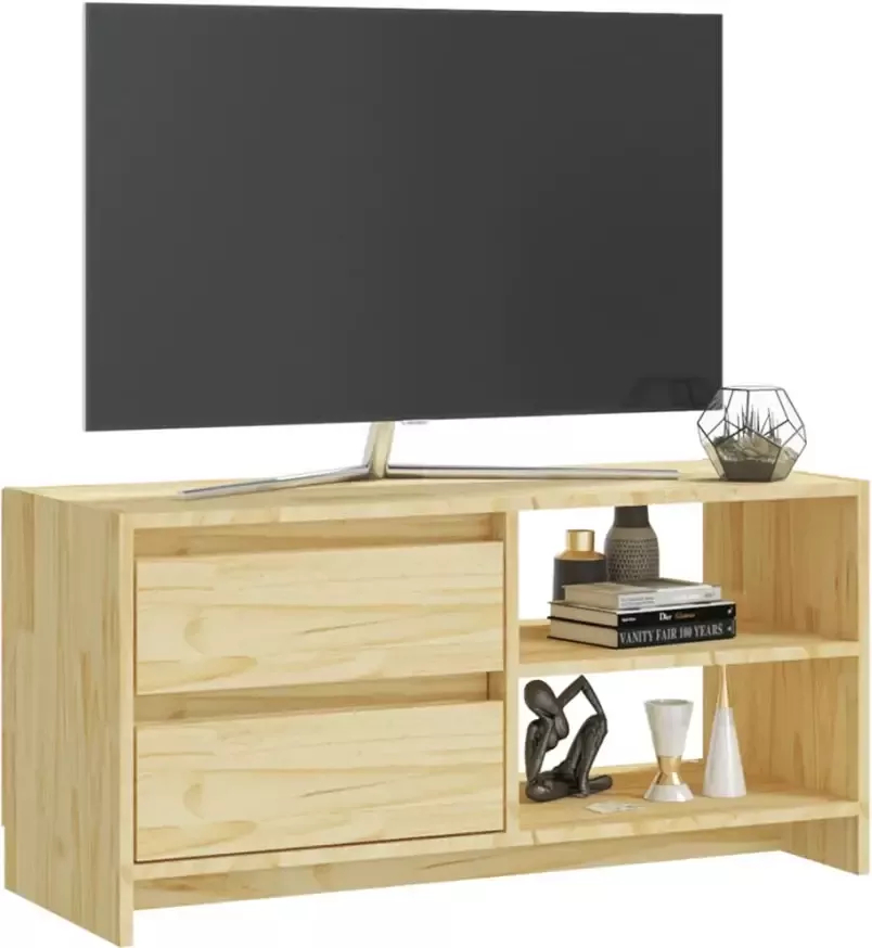 VidaXL -Tv-meubel-80x31x39-cm-massief-grenenhout - Foto 2