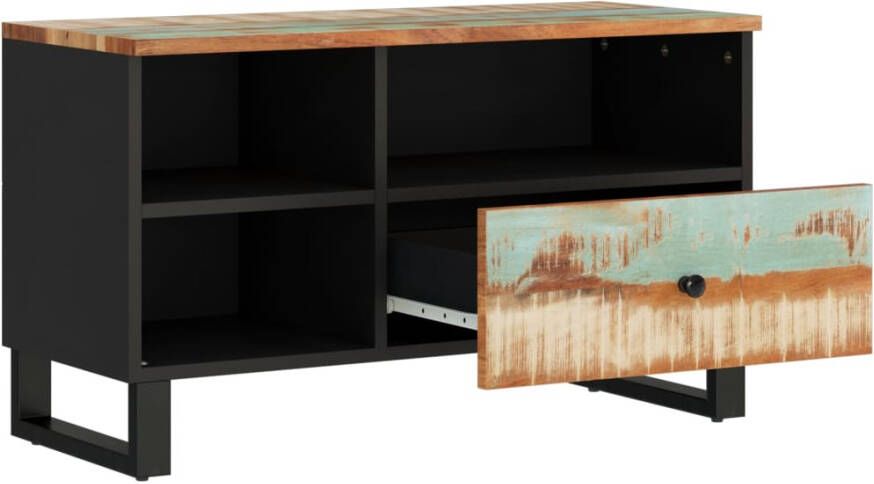 VidaXL -Tv-meubel-80x33x46-cm-massief-hergebruikt-hout-en-bewerkt-hout - Foto 3
