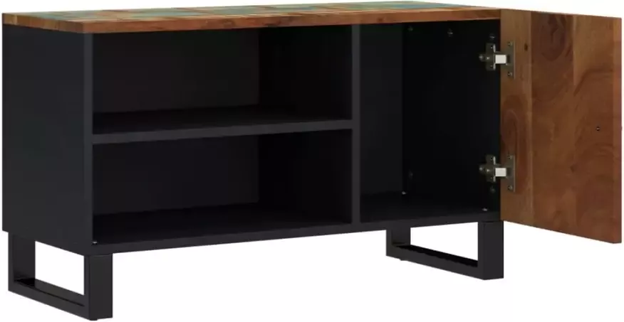 VidaXL -Tv-meubel-80x33x46-cm-massief-hout-gerecycled-en-bewerkt-hout - Foto 4