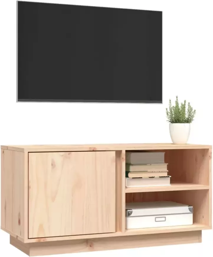 VidaXL -Tv-meubel-80x35x40 5-cm-massief-grenenhout - Foto 2