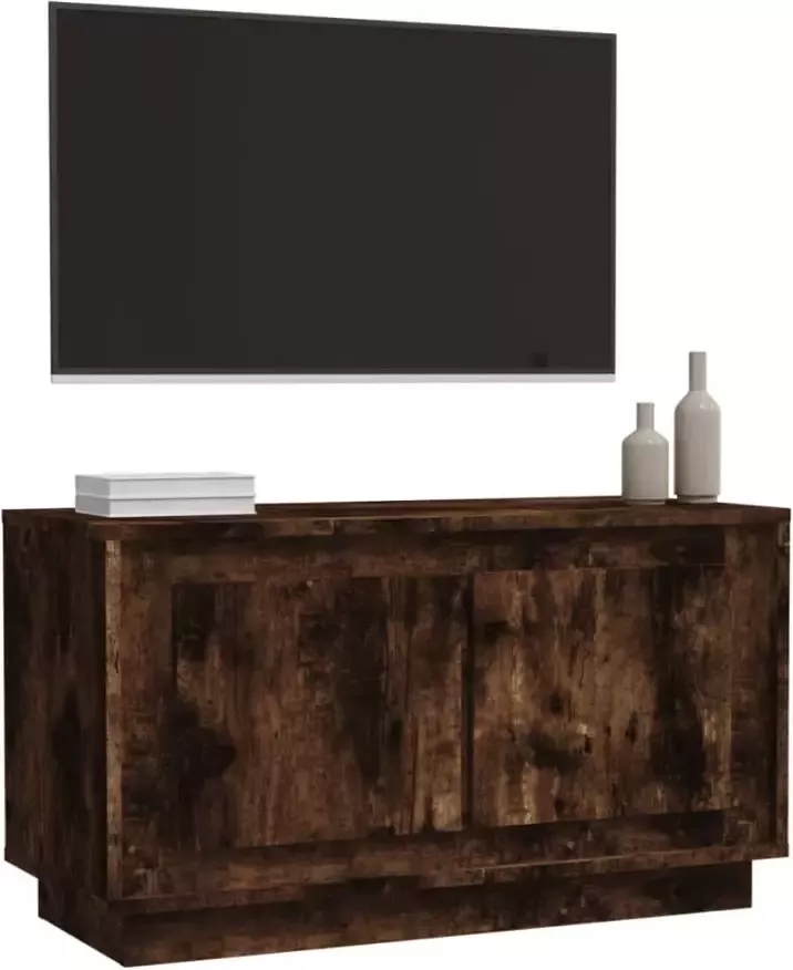 VidaXL -Tv-meubel-80x35x45-cm-bewerkt-hout-gerookt-eikenkleurig