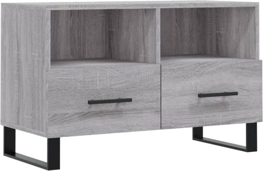 Prolenta Premium INFIORI Tv-meubel 80x36x50 cm bewerkt hout grijs sonoma eikenkleurig - Foto 6
