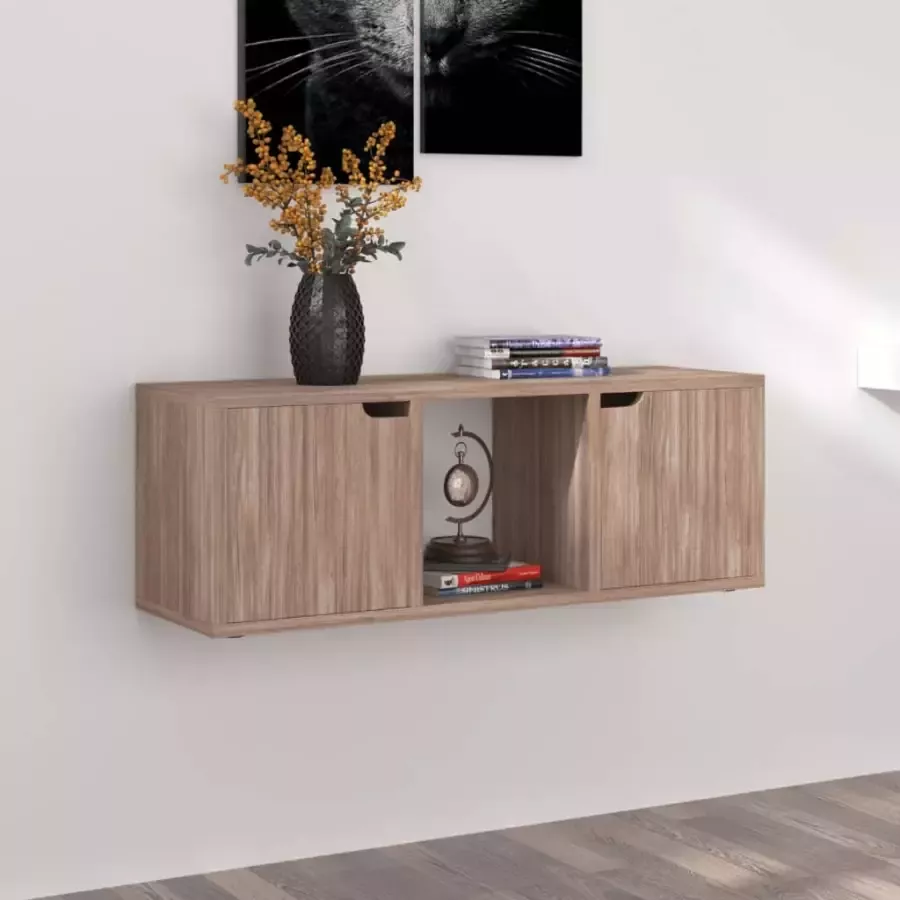VidaXL -Tv-meubel-88 5x27 5x30 5-cm-bewerkt-hout-grijs-sonoma-eiken - Foto 2