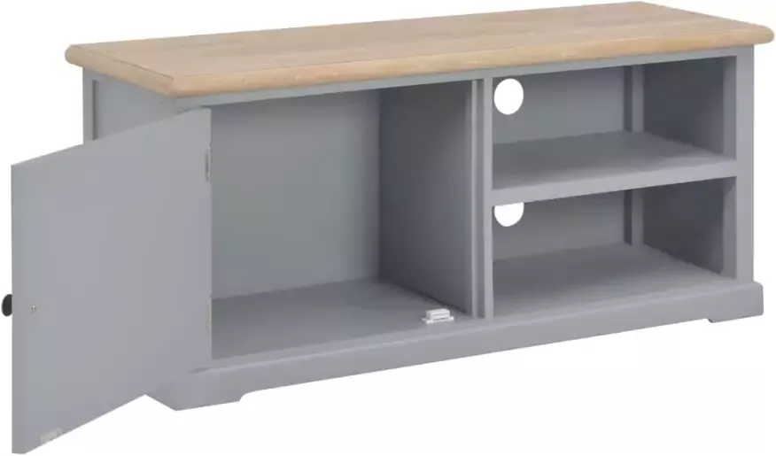 VidaXL -Tv-meubel-90x30x40-cm-hout-grijs - Foto 4