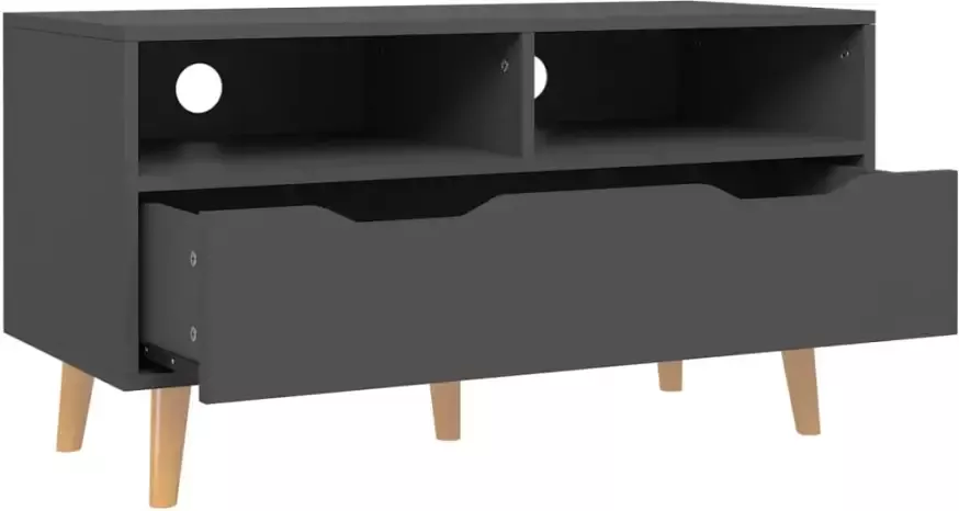 VidaXL -Tv-meubel-90x40x48 5-cm-bewerkt-hout-grijs - Foto 4
