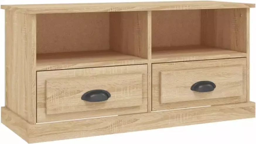VidaXL -Tv-meubel-93x35 5x45-cm-bewerkt-hout-sonoma-eikenkleurig - Foto 3