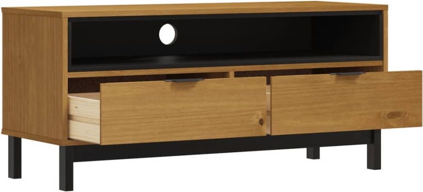 VidaXL -TV-meubel-FLAM-110x40x50-cm-massief-grenenhout - Foto 5