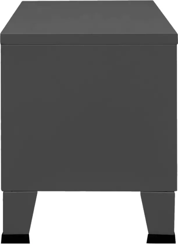 VidaXL -Tv-meubel-industrieel-105x35x42-cm-metaal-antracietkleurig