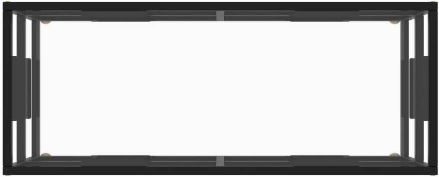 VidaXL -Tv-meubel-met-gehard-glas-100x40x40-cm-zwart - Foto 1