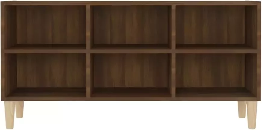 VidaXL -Tv-meubel-met-houten-poten-103 5x30x50-cm-bruineikenkleurig - Foto 4