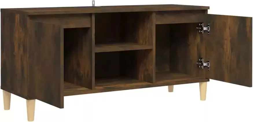 VidaXL -Tv-meubel-met-houten-poten-103 5x35x50-cm-gerookt-eikenkleurig - Foto 4