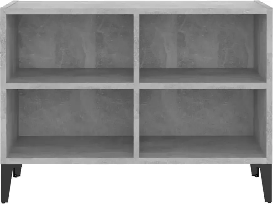 VidaXL -Tv-meubel-met-metalen-poten-69 5x30x50-cm-betongrijs - Foto 4
