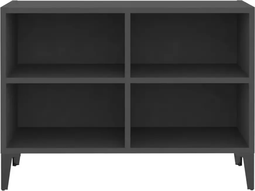 VidaXL -Tv-meubel-met-metalen-poten-69 5x30x50-cm-grijs - Foto 3