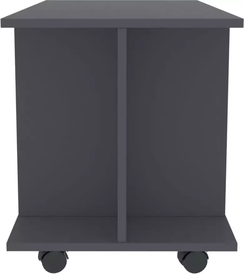 VIDAXL Tv-meubel met wieltjes 80x40x40 cm spaanplaat grijs