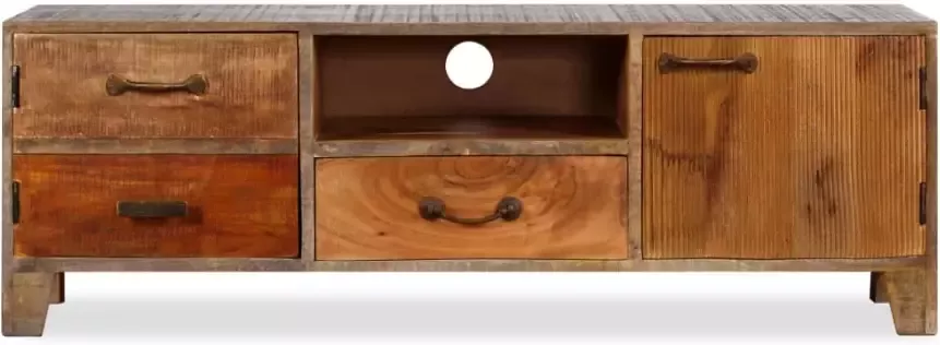 VidaXL -Tv-meubel-vintage-118x30x40-cm-massief-hout - Foto 4