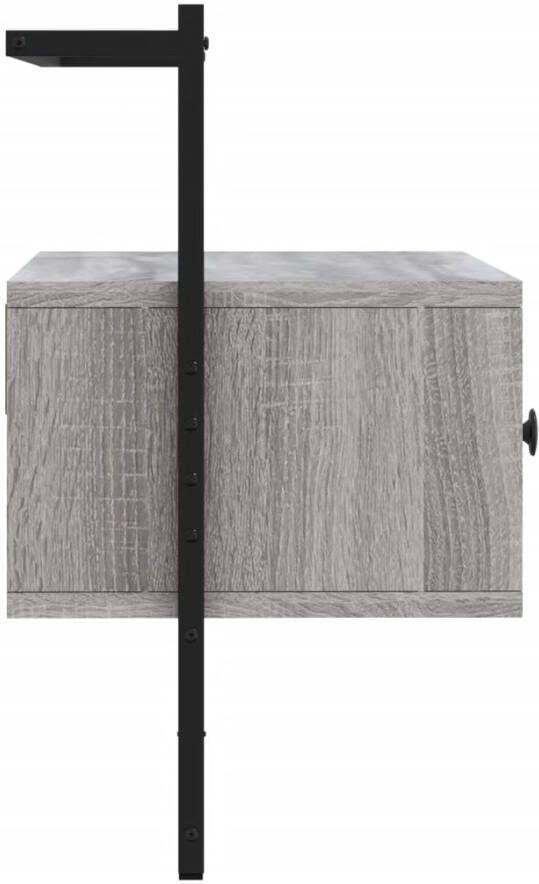 VidaXL -Tv-meubel-wandgemonteerd-60 5x30x51-cm-hout-grijs-sonoma-eiken - Foto 4