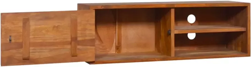 VidaXL -Tv-meubel-wandmontage-180x30x30-cm-massief-teakhout - Foto 3