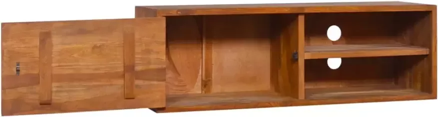 VidaXL -Tv-meubel-wandmontage-90x30x30-cm-massief-teakhout - Foto 5