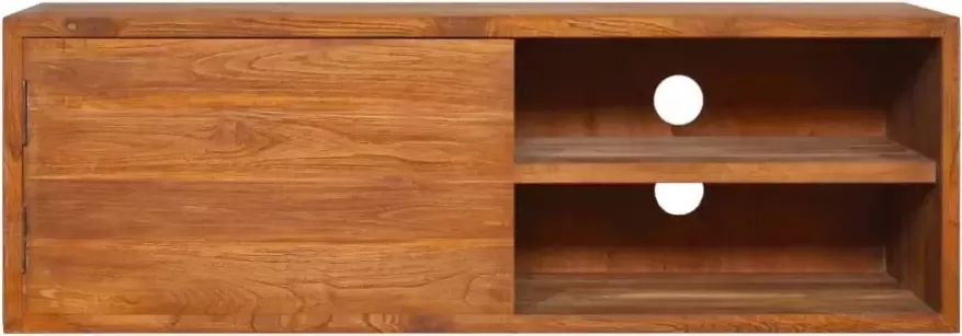 VidaXL -Tv-meubel-wandmontage-90x30x30-cm-massief-teakhout - Foto 4