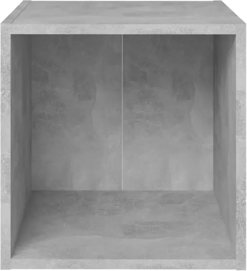 VidaXL -Tv-meubelen-2-st-37x35x37-cm-bewerkt-hout-betongrijs - Foto 2