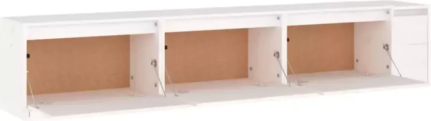 VidaXL -Tv-meubelen-3-st-massief-grenenhout-wit - Foto 6