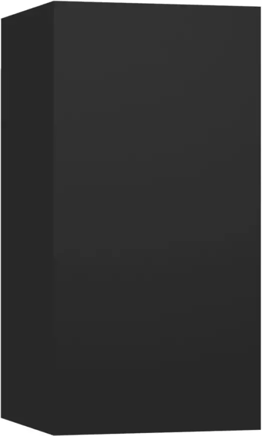 VidaXL -Tv-meubelen-4-st-30 5x30x60-cm-spaanplaat-zwart - Foto 1