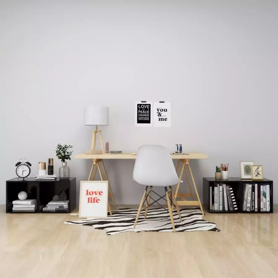 VidaXL -Tv-meubelen-4-st-37x35x37-cm-bewerkt-hout-zwart