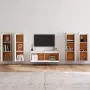 VidaXL -Tv-meubelen-5-st-massief-grenenhout-wit - Thumbnail 3