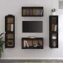 VidaXL Tv-meubelen 6 st massief grenenhout zwart - Thumbnail 5