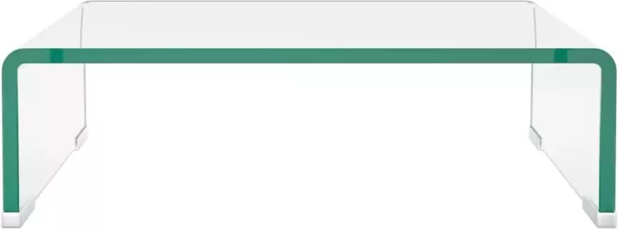 VidaXL -Tv-meubel monitorverhoger-transparant-40x25x11-cm-glas - Foto 5