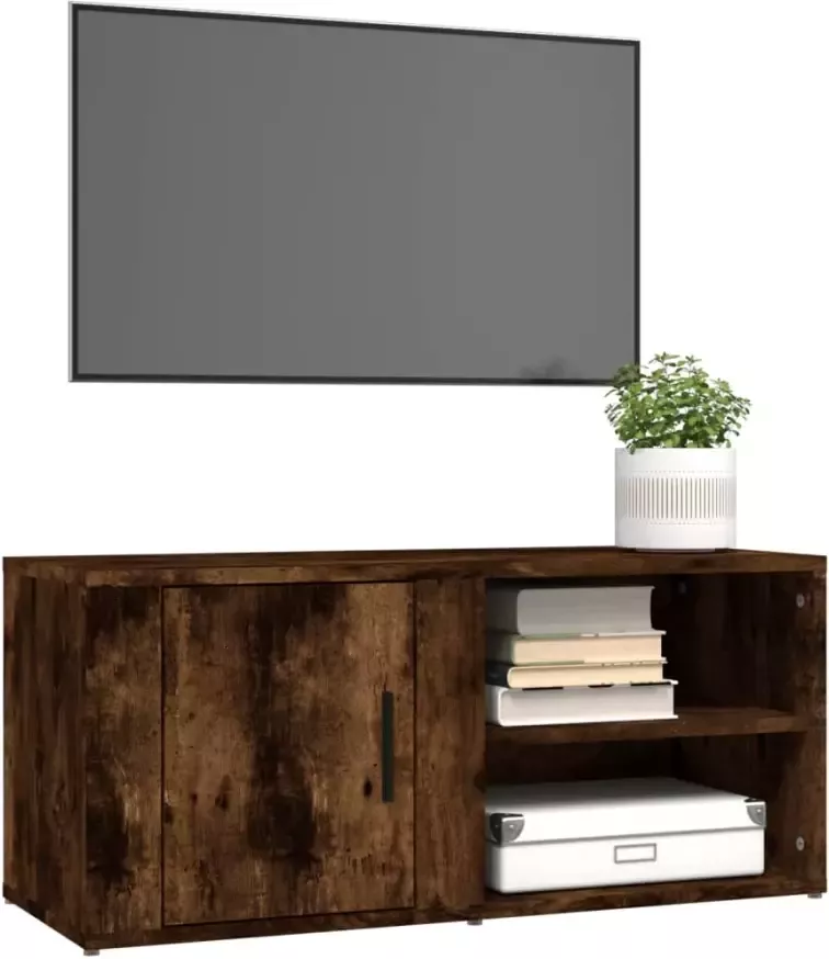 VidaXL -Tv-meubels-2-st-80x31 5x36-cm-bewerkt-hout-gerookt-eikenkleurig - Foto 4