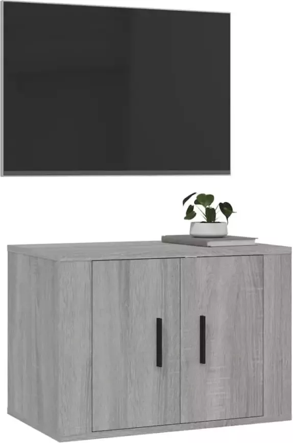 VidaXL -Tv-wandmeubel-57x34 5x40-cm-grijs-sonoma-eikenkleurig - Foto 5