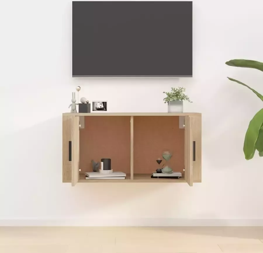 VidaXL -Tv-wandmeubel-80x34 5x40-cm-sonoma-eikenkleurig