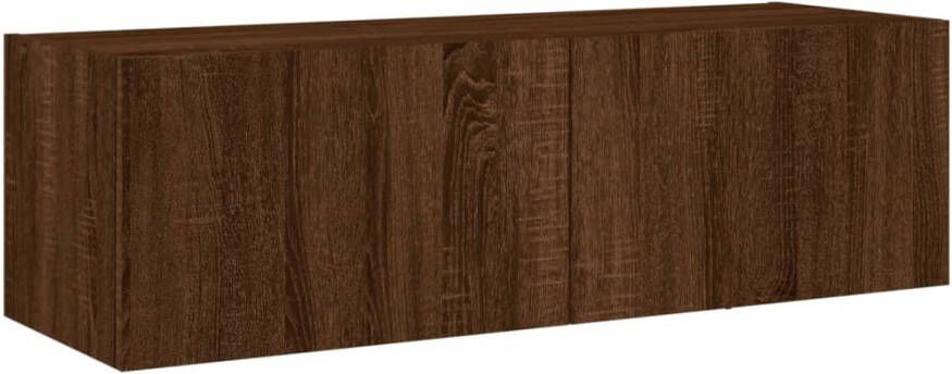 VidaXL -Tv-wandmeubel-met-LED-verlichting-100x35x31-cm-bruineikenkleur