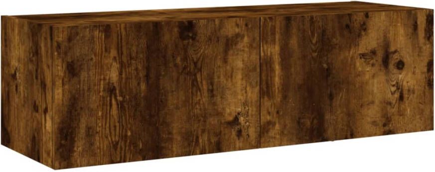 VidaXL -Tv-wandmeubel-met-LED-verlichting-100x35x31-cm-gerookt-eiken